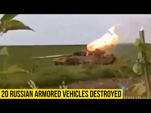 Air Force destroys more than 20 enemy armored vehicles.