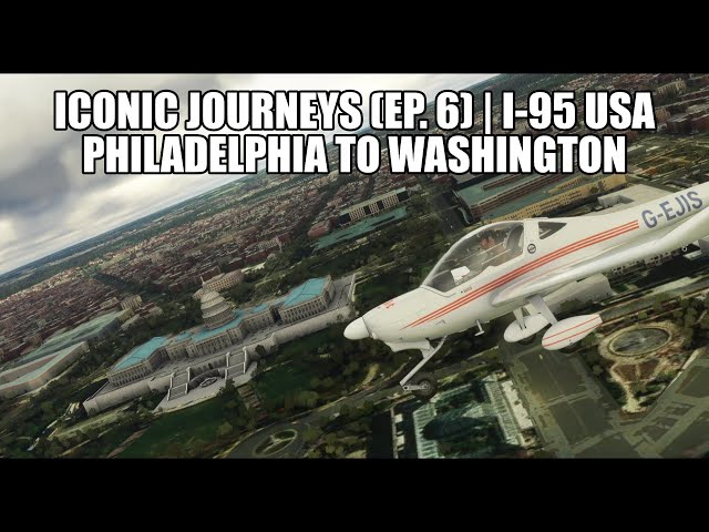 MSFS Iconic Route Flight - I-95 USA | Multi-let VFR Flight - Series 1 (Ep.6) - Multiplayer