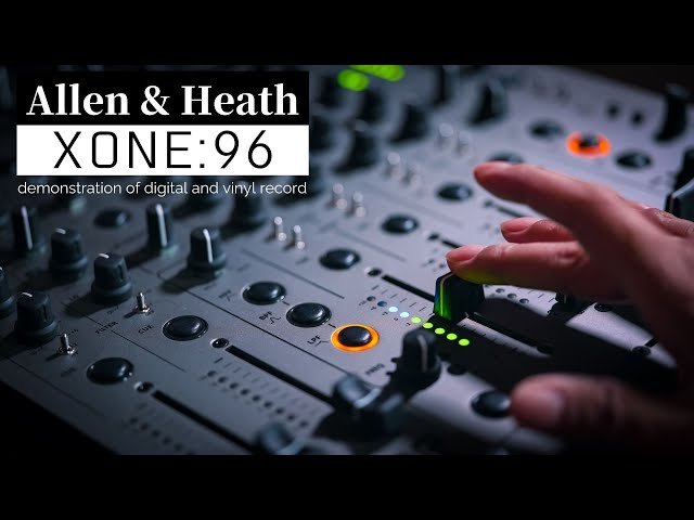 Allen & Heath (アレン&ヒース) XONE:96　クロスフェーダーでデジタルとアナログの比較試聴が簡単にできます!!