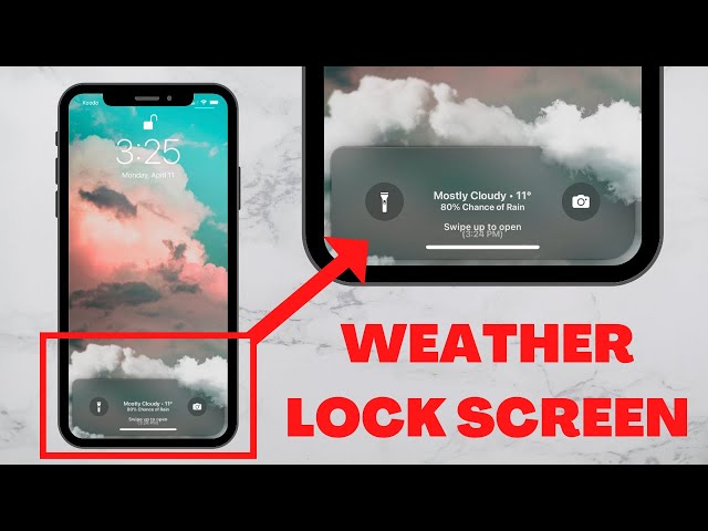 How to Customize Your Lock Screen! - WEATHER On Your Lock Screen