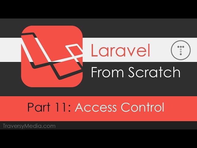 Laravel From Scratch [Part 11] - Access Control