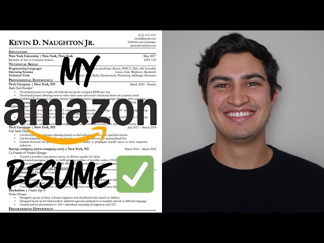 The Resume That Got Me Into Amazon (Software Engineering)