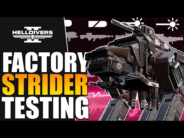 Helldivers 2 - New Factory Strider Support Weapon Testing & Deep Dive Guide