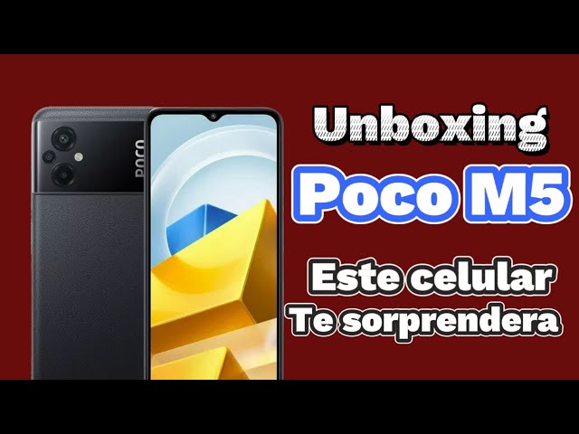 Unboxing Poco M5: el celular económico que te sorprenderá