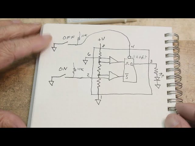 #771 Basics: Using a 555 to Control On Off Push Switches