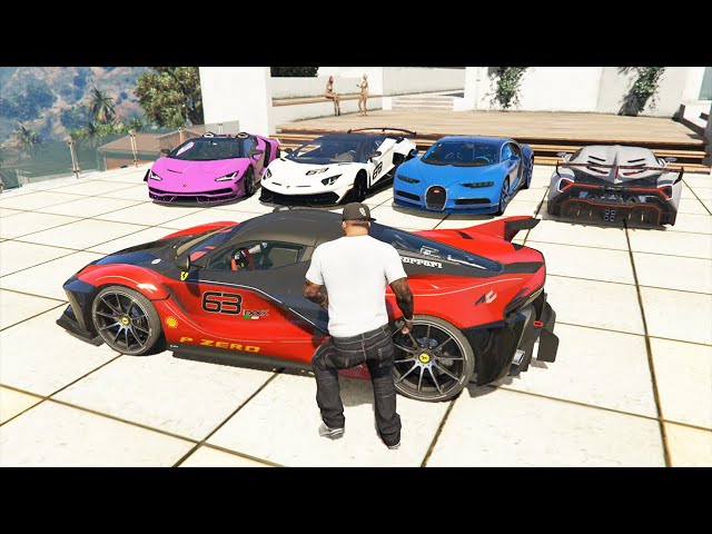 GTA 5: Stealing Super Cars with Franklin #10 (GTA 5 Expensive Cars)