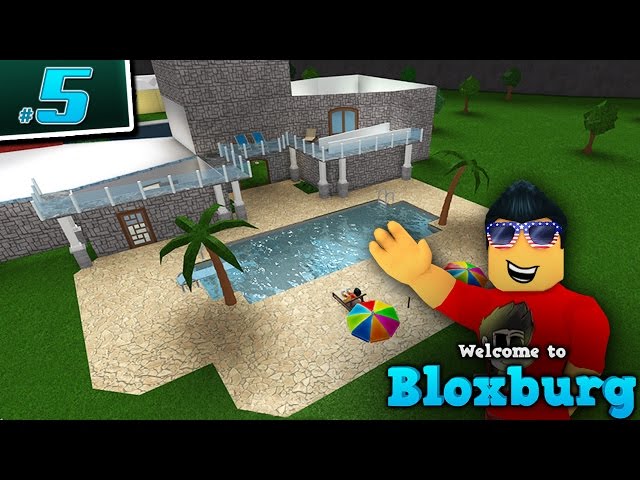 BUILDING A POOL in Welcome to BloxBurg!! - Ep. 5 | Roblox