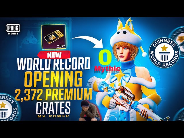 World Record Ever in Pubg Mobile Opening Premium Crate Coupon 2,372  😒