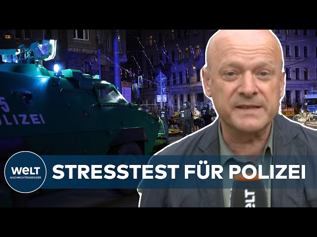 WARTEN AUF TAG X: Polizei hochnervös - Lina E-Demo versetzt Leipzig in Belagerungszustand | WELT