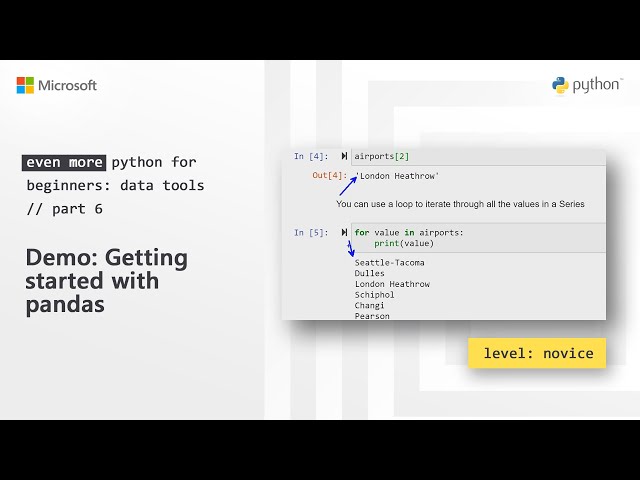 Demo: Getting started with pandas | Even More Python for Beginners - Data Tools [6 of 31]