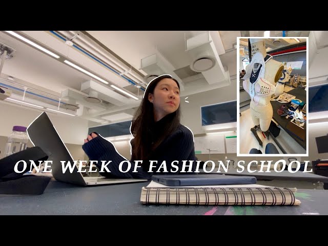 fashion school vlog - waking up at 5am, a new internship | NYC fashion school vlog