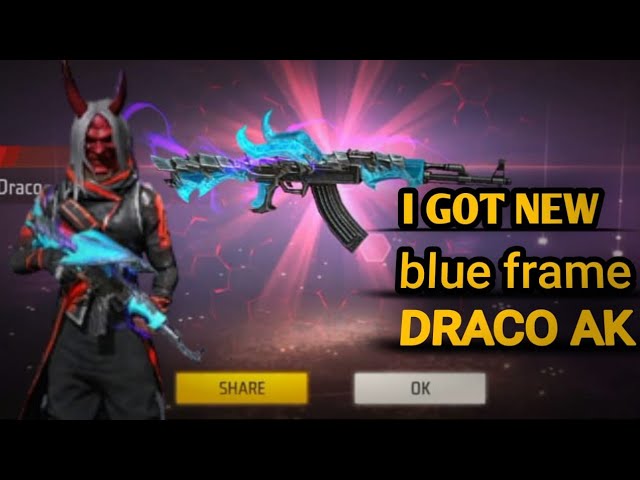 Draco Ak FADED WHEEL EVENT IN FREE FIRE || FREE FIRE NEW EVENT || BLUE FRAME DRACO AK RETURN