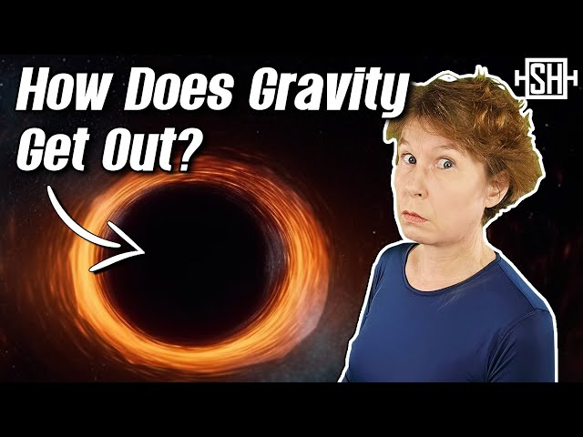 How does gravity escape a black hole?