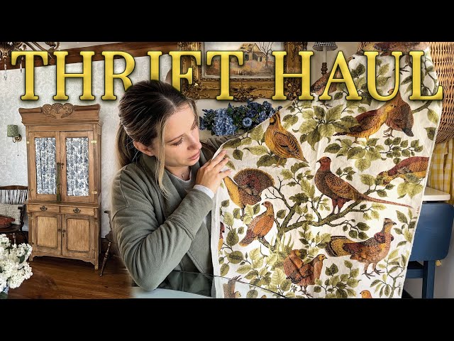 Thrift & Antique Store Haul with Home Styling Ideas + A Thrifty DIY (EASIEST NO-SEW LAMPSHADES)!