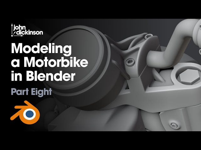 Modeling a Motorbike in Blender - Part 08
