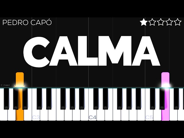 Pedro Capó - Calma | EASY Piano Tutorial