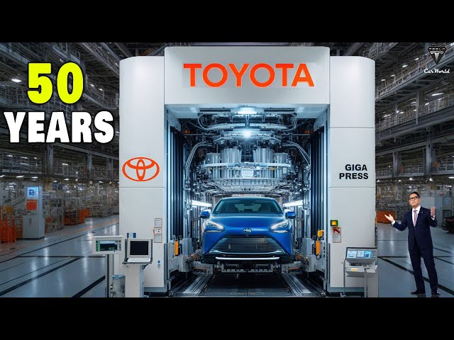 Toyota Just Unveiled All-New Giant Secret Press Machine, Is it copy Tesla or Game Changer?