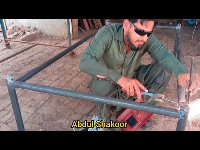 How to make charpai | charpoy | iron bed | bed frame | metal bed | bed | single bed | abdul shakoor