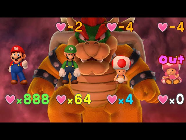 Mario Party 10 - Mario vs Luigi vs Toad vs Toadette vs Bowser - Chaos Castle