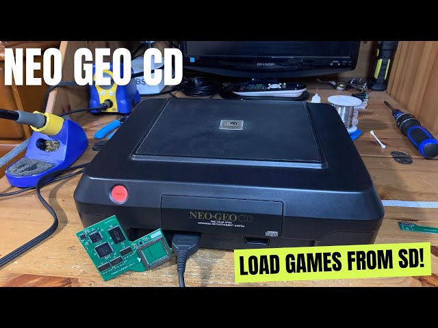 Neo SD Loader - play Neo Geo CD games from an SD card!! Frontloader install and demonstration