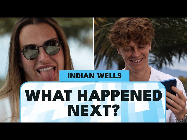Tennis Stars Play 'What Happened Next?': Indian Wells Edition