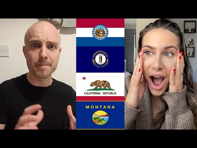 British People Try To Guess US State Flags | VT Challenges
