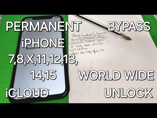 Permanent iCloud Bypass/Unlock from Any iPhone 7,8,X,11,12,13,14,15 World Wide