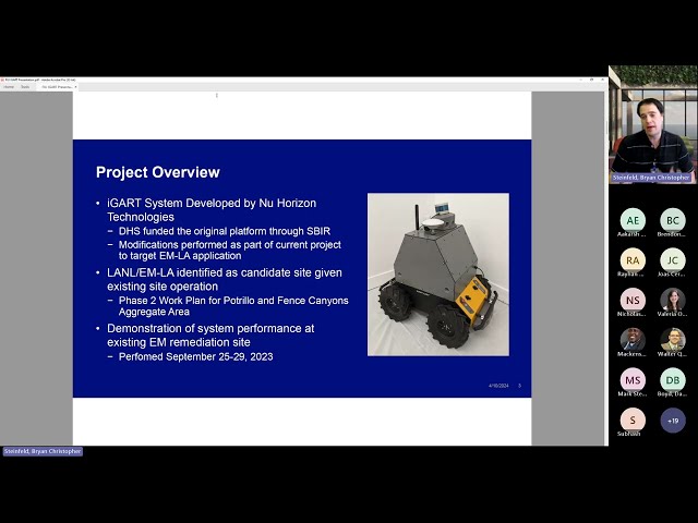 Development & Deployment of robotic platform for radiation Radiological Contamination Detection
