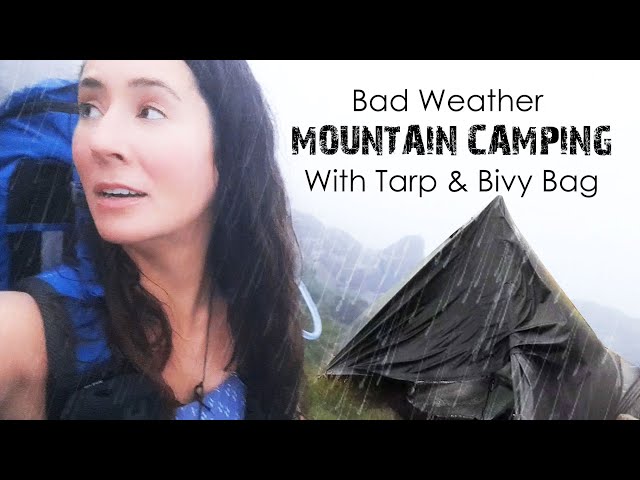 Challenging Wild Camp: Solo Tarp & Bivy on a Mountain in Wind, Rain & Fog 🌧️ Rhinog Fawr, Snowdonia
