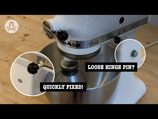 Kitchen Aid mixer quick fix - tighten a loose hinge pin