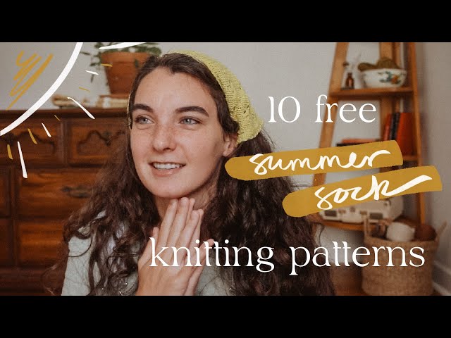 10 Free Summer Sock Knitting Patterns // + how I stay organized with MyRowCounter App