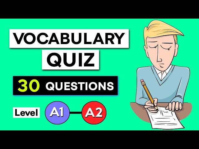 English Vocabulary Quiz | Essential English Words Part 1