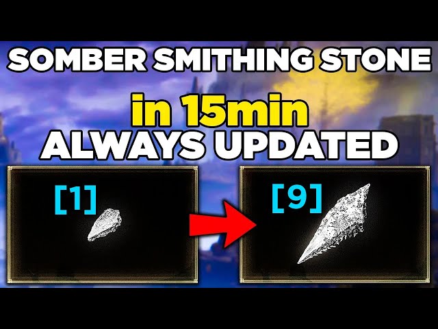 *NEW* Fastest Somber Smithing Stone 1 to 9 Location Guide without Volcano Manor Jump!
