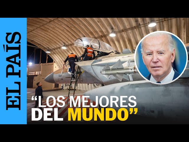 "Sois increíbles": Biden a los pilotos de cazas que ayudaron a defender a Israel del ataque iraní