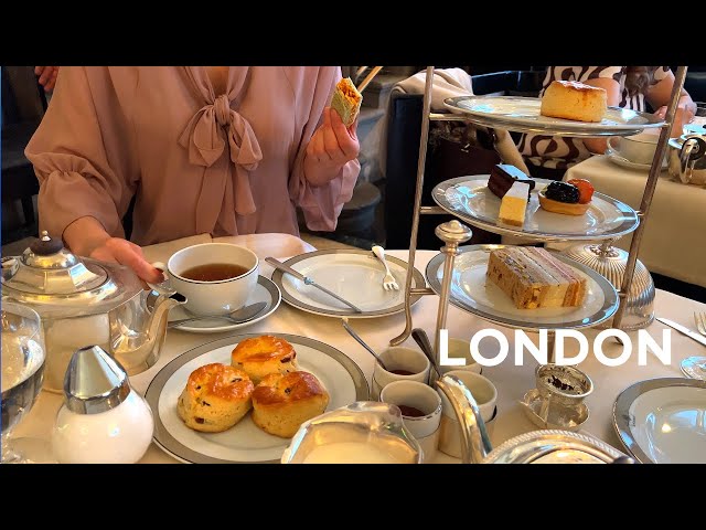 [4K]]🇬🇧London Spring Walk: Bond St. to Piccadilly Circus. Afternoon Tea at The Wolseley🫖🍰 Apr. 2022