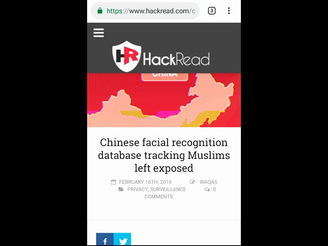 Chinese facial recognition database tracking Muslims left exposed