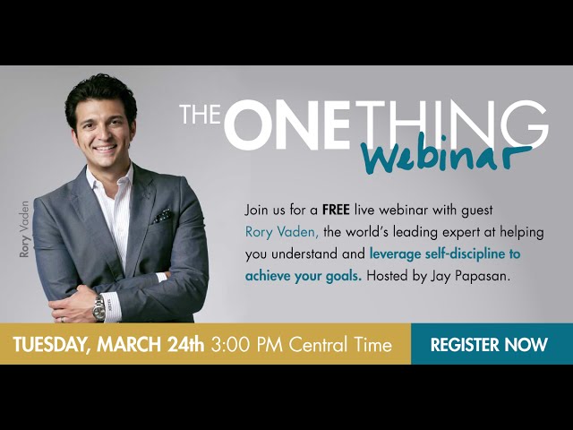 The ONE Thing - Learning Self-Discipline and Overcoming Procrastination w/ Rory Vaden (03-24-15)
