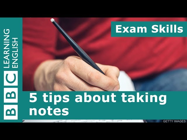 Exam skills: 5 tips about taking notes