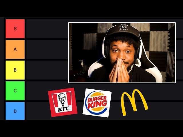 The ULTIMATE FAST FOOD Tier List (most correct on youtube)