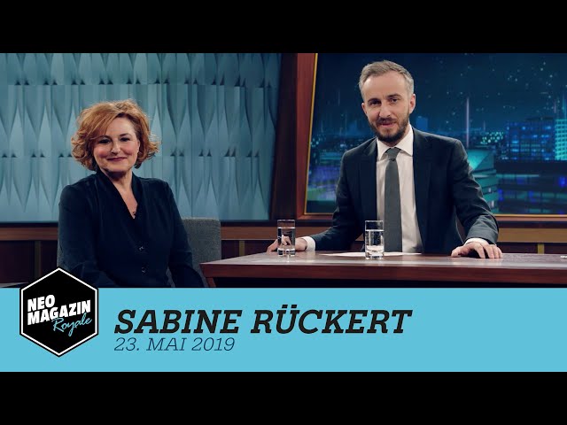 Sabine Rückert zu Gast im Neo Magazin Royale mit Jan Böhmermann -  ZDFneo