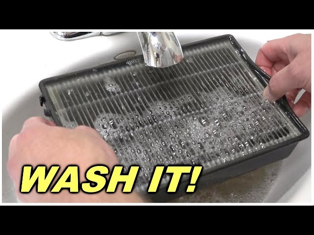 How to effectively WASH a  "disposable" HEPA filter