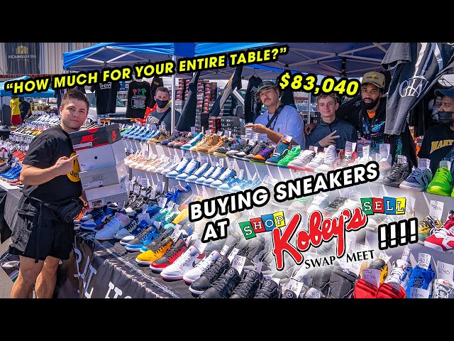 CASHING OUT SNEAKERS AT KOBEY'S SWAP MEET 2021! *California's Largest Sneaker & Vintage Event*