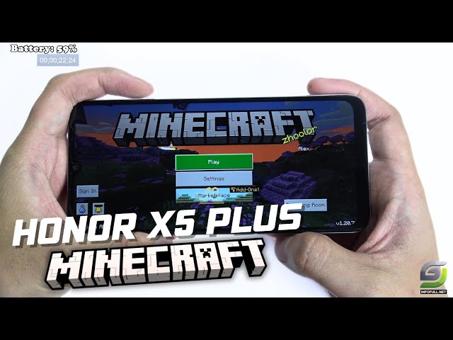 Honor X5 Plus test game Minecraft | Helio G36