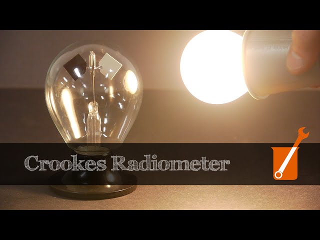 How a Crookes radiometer works