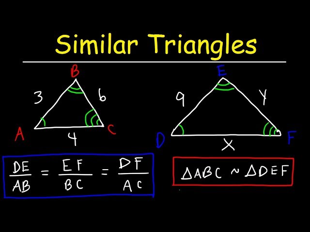 Similar Triangles and Figures, Enlargement Ratios & Proportions   Geometry Word Problems