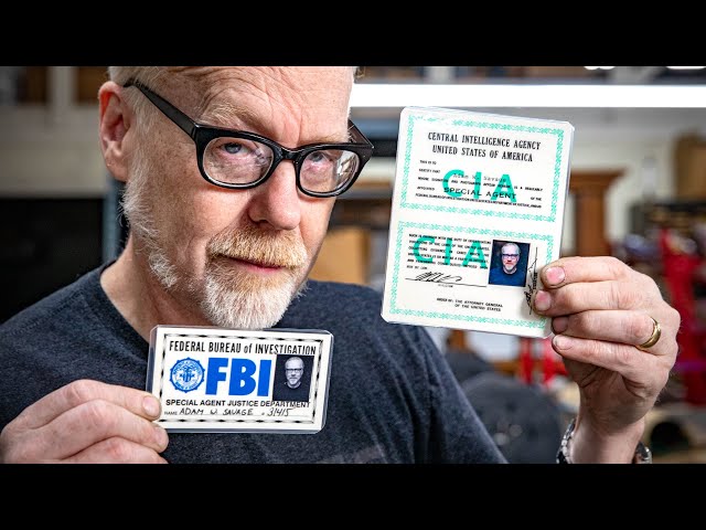 Adam Savage Gets His Own Prop FBI ID Badge!