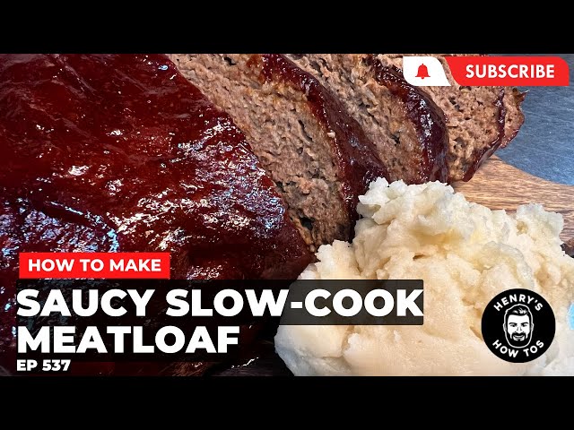How To Make Saucy Slow Cooker Meatloaf | Ep 537