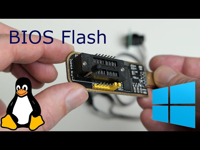BIOS Flashing on Windows or Linux using a CH341a MiniProgrammer