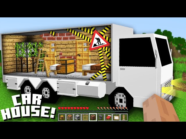 How to renovate a MOTORHOME in Minecraft ! SUPER CAR HOUSE !