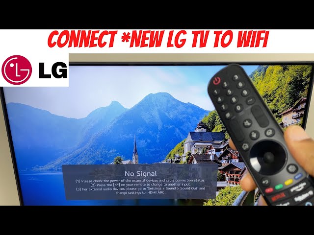 Connect *New LG TV To WIFI WebOS 6 - How To